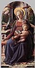 Fra Filippo Lippi Madonna and Child Enthroned with Two Angels painting